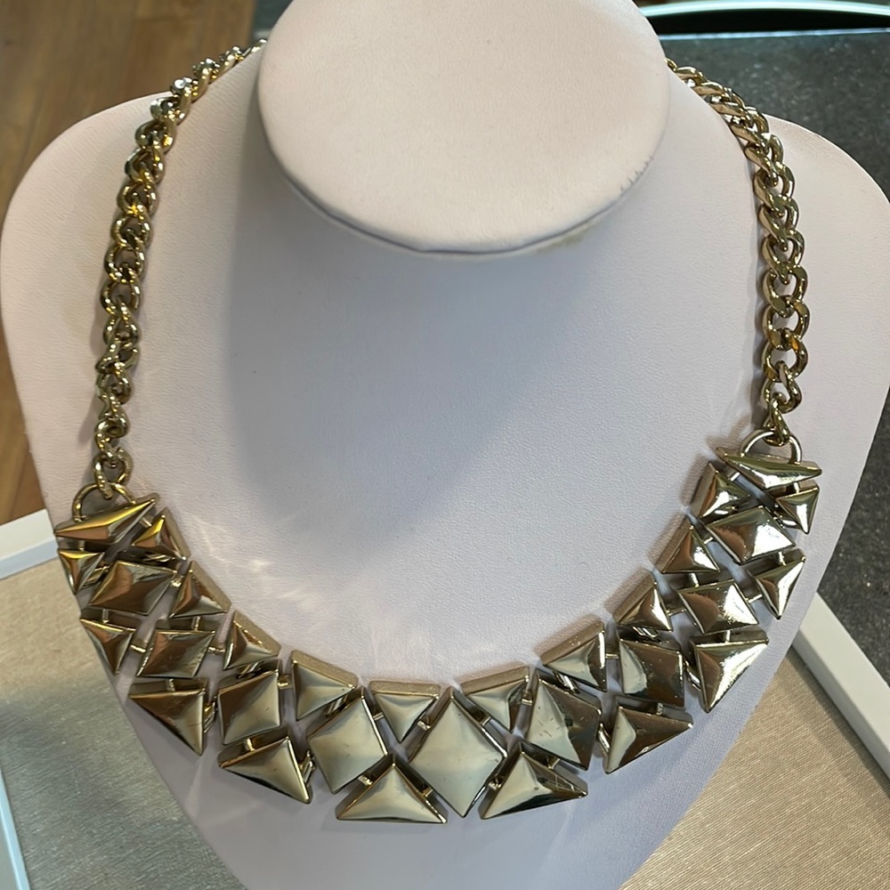 Aldo accessories gold statement necklace